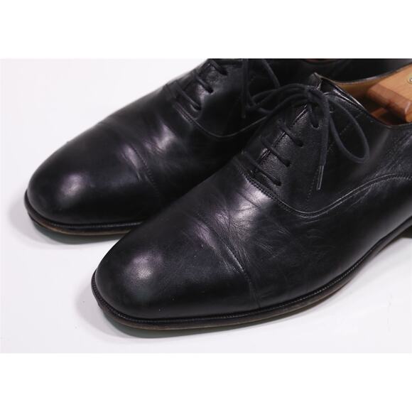 Magnanni Men\'s Black Captoe Oxford Leather Dress Shoes US 9 main image 6